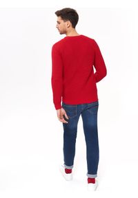 TOP SECRET - Sweter z grubej przędzy. Okazja: na co dzień. Kolor: czerwony. Materiał: dzianina. Sezon: wiosna, lato. Styl: casual #7