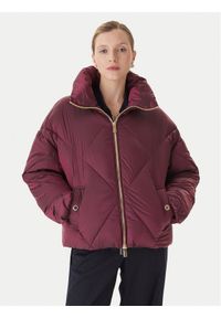 LOLA CASADEMUNT Kurtka zimowa MF2501007 Bordowy Oversize. Kolor: czerwony. Materiał: syntetyk. Sezon: zima #1