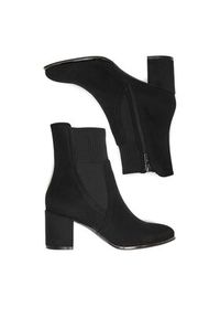 Jenny - JENNY Botki CEO-CD24-242H-1 Czarny. Kolor: czarny. Materiał: materiał #5