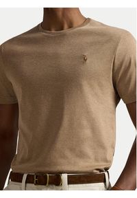 Polo Ralph Lauren T-Shirt 710740727103 Beżowy Custom Slim Fit. Typ kołnierza: polo. Kolor: beżowy. Materiał: bawełna #4