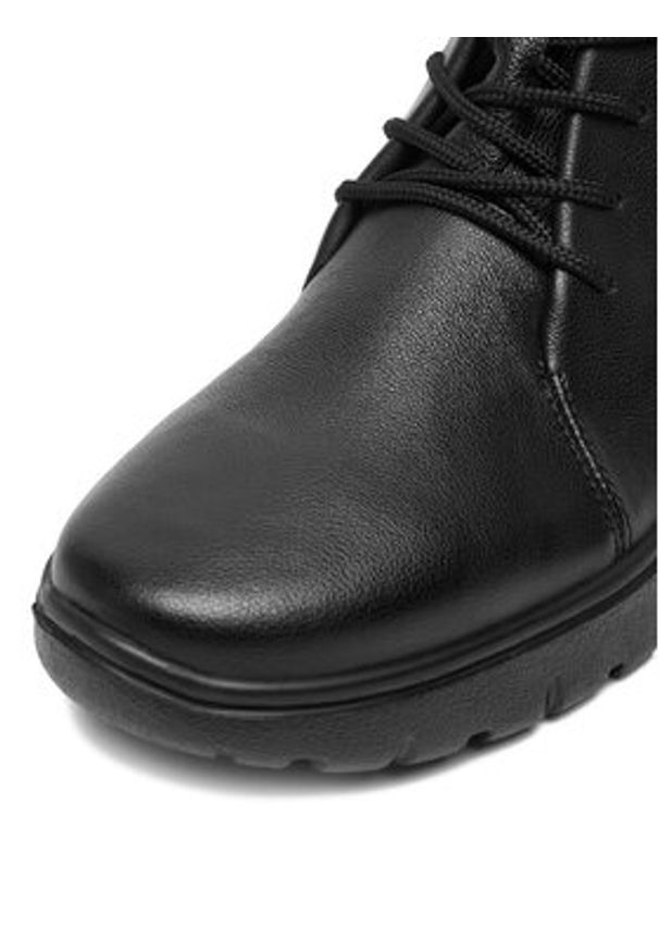 Rieker Trzewiki N1331-00 Czarny. Kolor: czarny. Materiał: skóra