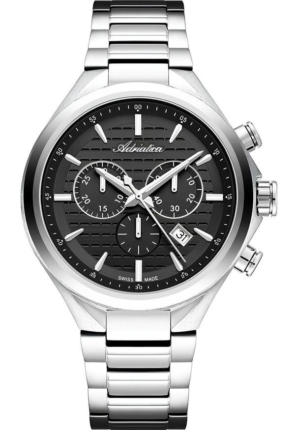 Zegarek Adriatica Zegarek męski Adriatica A8334.5116CH srebrny. Kolor: srebrny