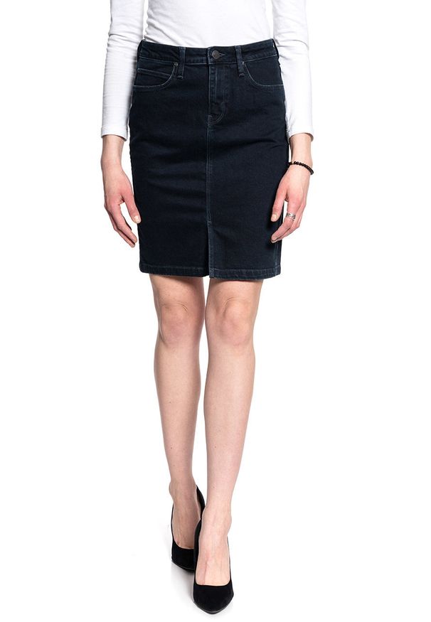 Lee - DAMSKA SPÓDNICA JEANSOWA LEE PENCIL SKIRT L38GQCKV 112108188. Materiał: jeans