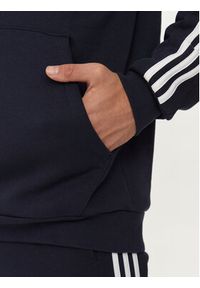 Adidas - adidas Bluza Essentials Fleece 3-Stripes IJ6473 Granatowy Regular Fit. Kolor: niebieski. Materiał: bawełna