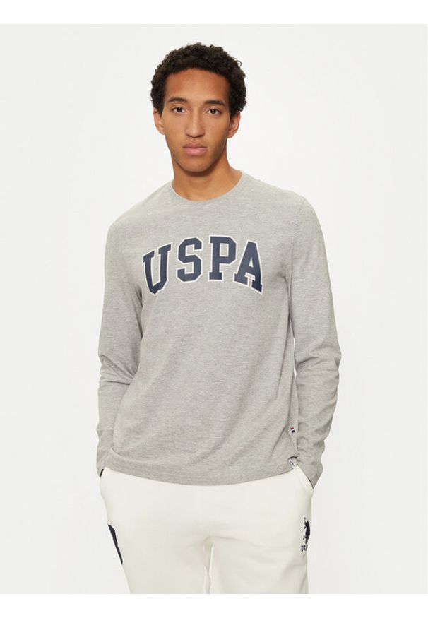 U.S. Polo Assn. Longsleeve MUP2184 Szary Regular Fit. Typ kołnierza: polo. Kolor: szary. Materiał: bawełna. Długość rękawa: długi rękaw