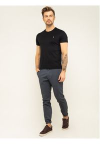 Polo Ralph Lauren T-Shirt 710740727 Czarny Slim Fit. Typ kołnierza: polo. Kolor: czarny. Materiał: bawełna #4