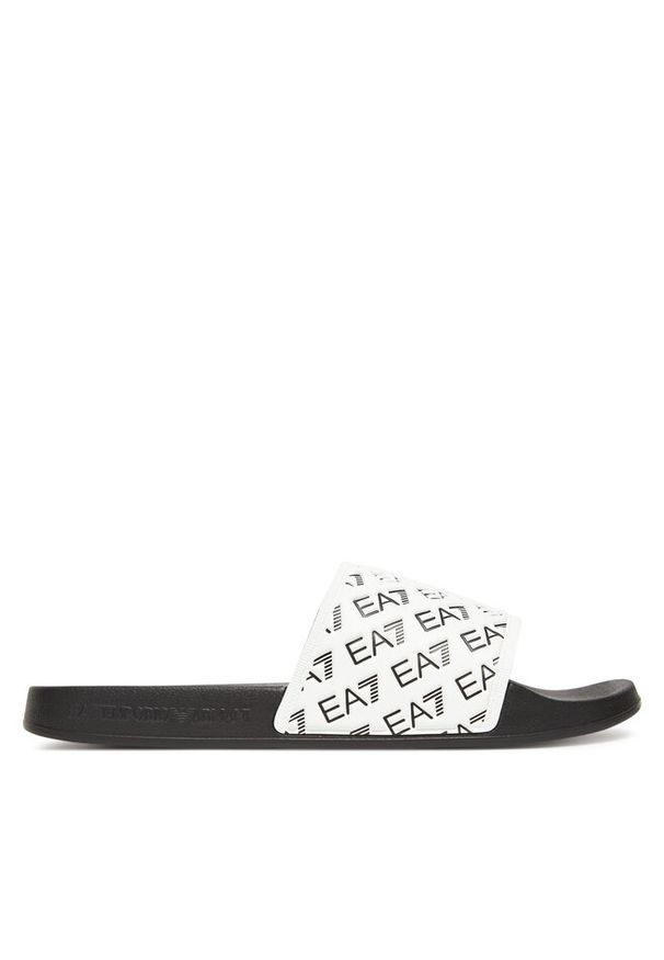 Klapki EA7 Emporio Armani. Kolor: biały