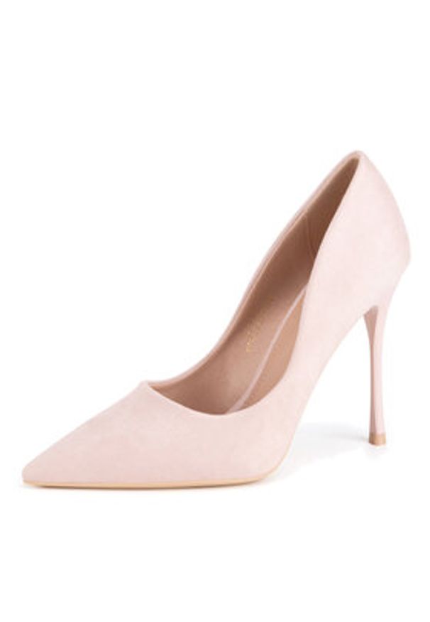 DeeZee Szpilki GA0-07B Różowy. Kolor: różowy. Materiał: materiał. Obcas: na szpilce