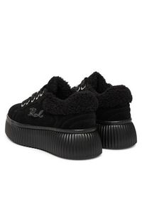 Karl Lagerfeld - KARL LAGERFELD Sneakersy Kreeper Lo KL42312 Czarny. Kolor: czarny. Materiał: zamsz, skóra
