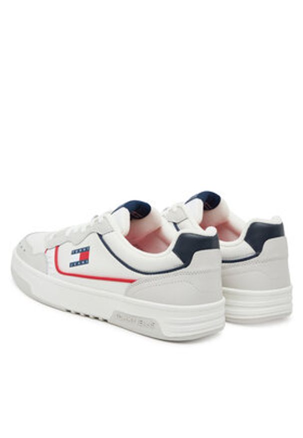Tommy Jeans Sneakersy Tjm Cupsole Elevated EM0EM01585 Écru. Materiał: skóra