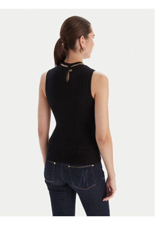 Marciano Guess Sweter 5BGR03 5782Z Czarny Regular Fit. Kolor: czarny. Materiał: syntetyk