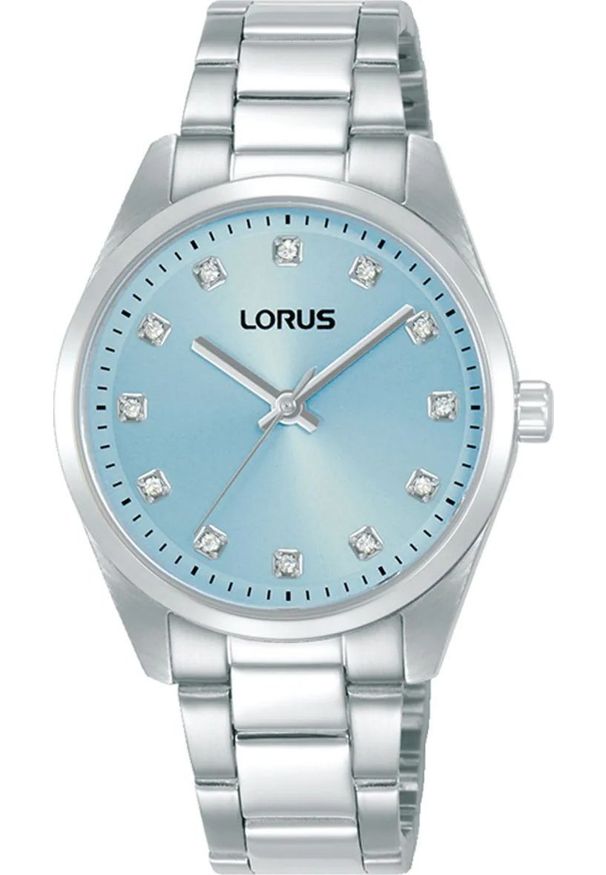 Zegarek damski Lorus RG323XX9 CYRKONIE srebrny. Kolor: srebrny