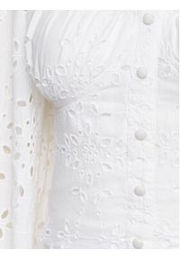Gina Tricot Bluzka 19971 Biały Regular Fit. Kolor: biały. Materiał: bawełna