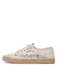 Pepe Jeans Espadryle Jade Print PLS10414 Écru. Wzór: nadruk