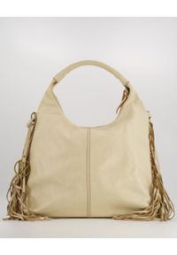 Venezia - TORBA Z FRĘDZLAMI 6328-X LAV BEIGE. Dodatki: z frędzlami. Materiał: skórzane #1