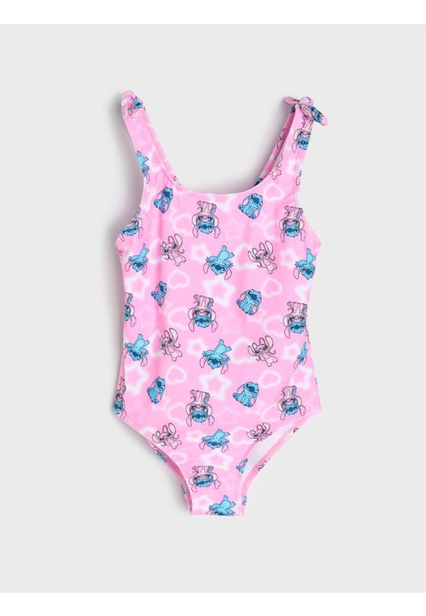 Sinsay - Jednoczęściowy strój kąpielowy Lilo & Stitch - różowy. Kolor: różowy