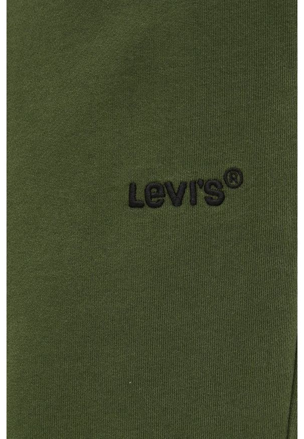 Levi's® - Levi's - Spodnie bawełniane. Kolor: zielony. Materiał: bawełna