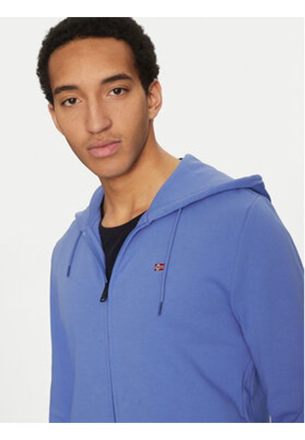 Napapijri Bluza Balis NP0A4HHV Niebieski Regular Fit. Kolor: niebieski. Materiał: bawełna