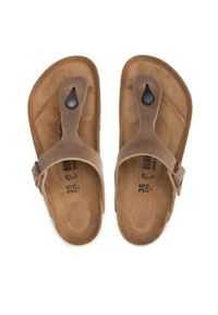 Birkenstock Japonki Gizeh Bs 0943811 Brązowy. Kolor: brązowy. Materiał: nubuk, skóra #1