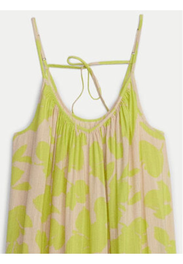 GAP - Gap Sukienka letnia 670217-03 Zielony Loose Fit. Kolor: zielony. Materiał: bawełna. Sezon: lato