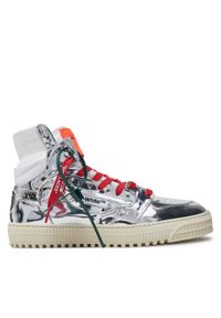 OFF-WHITE - Off-White Sneakersy OMIA065F22LEA0067272 Srebrny. Kolor: srebrny. Materiał: skóra #1