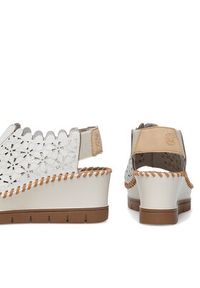 Rieker Sandały 60355-80 Biały. Kolor: biały. Materiał: skóra, syntetyk #3
