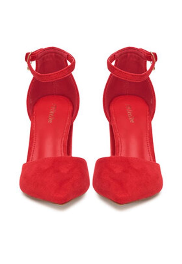 DeeZee Czółenka DF-82616-85-35621 Czerwony. Kolor: czerwony. Materiał: materiał