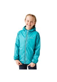 Regatta - Dziecięca Kurtka Przeciwdeszczowa Lever II. Kolor: niebieski. Styl: sportowy. Sport: turystyka piesza #1