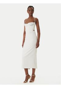 BARDOT - Bardot Sukienka koktajlowa Martini 58535DB Biały Slim Fit. Kolor: biały. Materiał: syntetyk. Styl: wizytowy #1