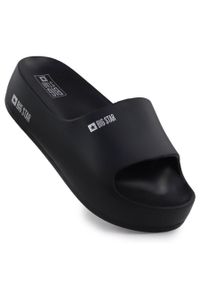 Big-Star - Klapki damskie na platformie plażowe basenowe czarne Big Star SS274721. Okazja: na plażę. Kolor: czarny. Materiał: tworzywo sztuczne. Obcas: na platformie. Styl: casual #1