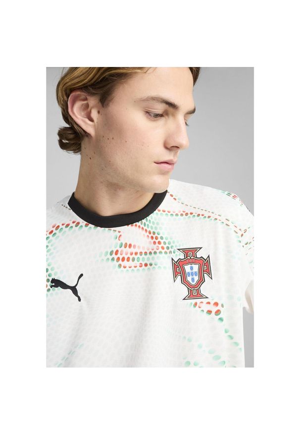 Puma - Męska koszulka wyjazdowa Portugalia 2025 PUMA White Black. Kolor: biały, wielokolorowy, czarny