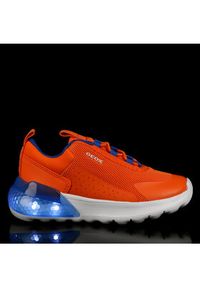 Geox Sneakersy J Activart Illuminus J45LYA 0149J C2008 S Pomarańczowy. Kolor: pomarańczowy. Materiał: materiał, mesh #6