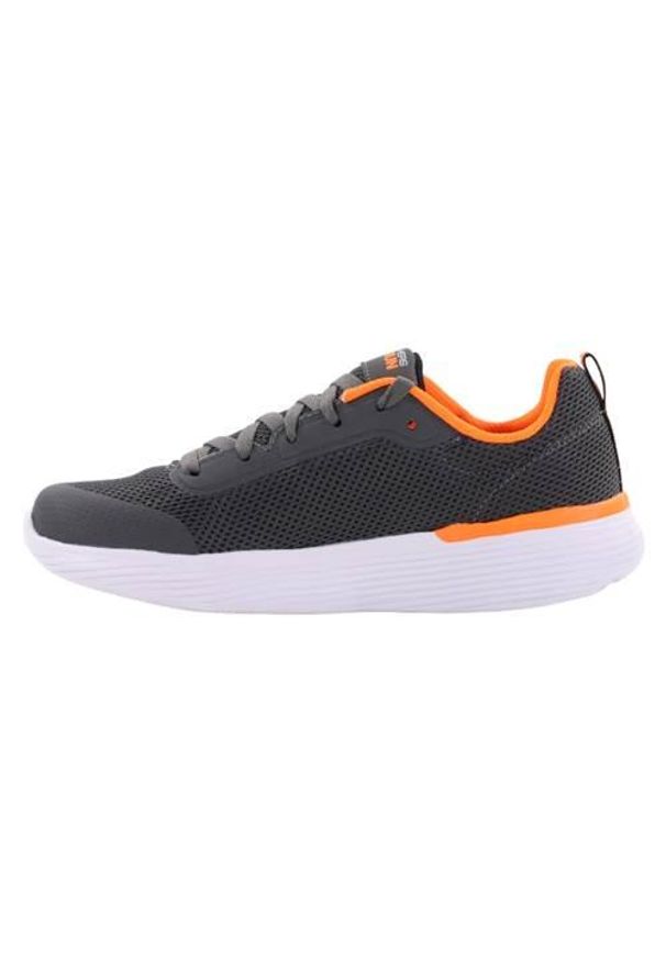 skechers - Buty do biegania dla dzieci Skechers GO Run 400. Zapięcie: sznurówki. Kolor: szary. Materiał: materiał. Szerokość cholewki: normalna. Sport: bieganie
