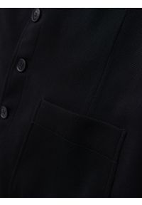 Ombre Clothing - Dopasowana strukturalna męska kamizelka z naszywanymi kieszeniami – czarna V1 - Rozmiar: XXL. Kolor: czarny. Materiał: poliester, materiał. Wzór: jednolity. Styl: elegancki #8