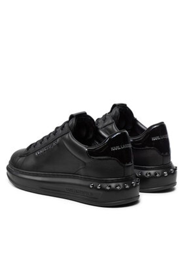 Karl Lagerfeld - KARL LAGERFELD Sneakersy KL52574A Czarny. Kolor: czarny. Materiał: skóra