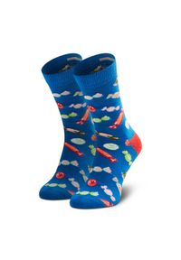 Happy-Socks - Skarpety Wysokie Dziecięce Happy Socks. Kolor: niebieski #1