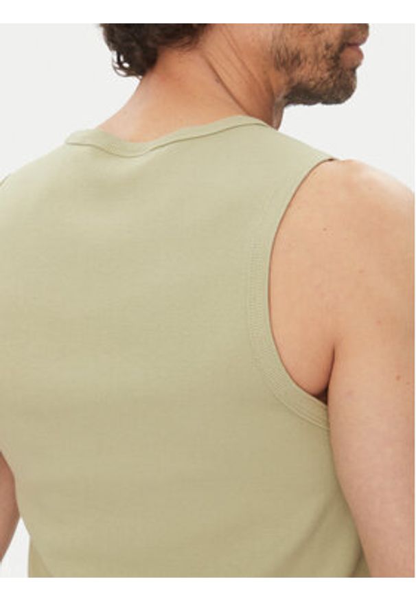 Hugo - HUGO Tank top Dapota 50542089 Zielony Slim Fit. Kolor: zielony. Materiał: bawełna