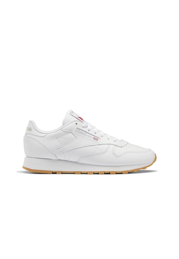 Buty do chodzenia męskie Reebok Classic Leather. Zapięcie: sznurówki. Kolor: szary, wielokolorowy, biały. Materiał: skóra, guma, tkanina. Szerokość cholewki: normalna. Model: Reebok Classic. Sport: turystyka piesza