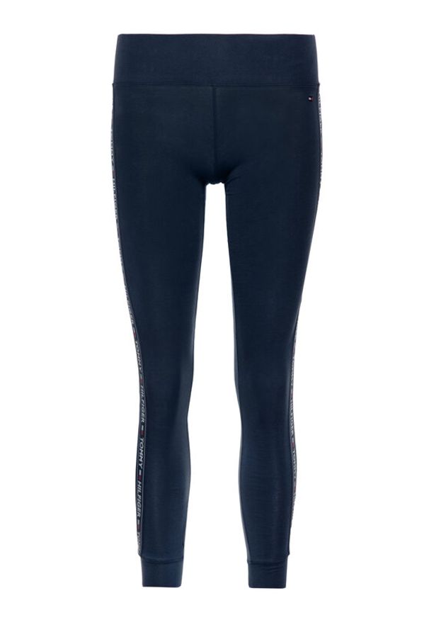 TOMMY HILFIGER - Tommy Hilfiger Legginsy UW0UW00563 Granatowy Slim Fit. Kolor: niebieski. Materiał: bawełna
