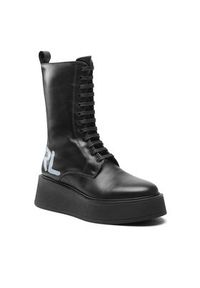 Karl Lagerfeld - KARL LAGERFELD Trzewiki KL42475 Czarny. Kolor: czarny. Materiał: skóra