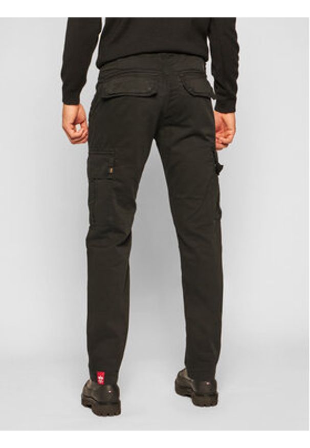 Alpha Industries Spodnie materiałowe Agent 158205 Czarny Regular Fit. Kolor: czarny. Materiał: materiał, bawełna