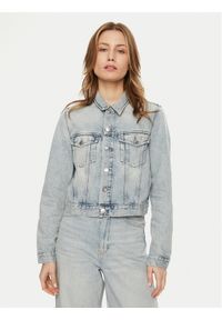 Calvin Klein Jeans Kurtka jeansowa 90's J20J224544 Niebieski Regular Fit. Kolor: niebieski. Materiał: bawełna