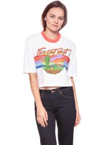 Wrangler - WRANGLER T SHIRT DAMSKI T-SHIRTS CROP 80´S TEE WH W7013EV12. Wzór: napisy #9