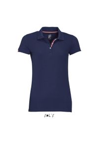 SOL'S - Damska koszulka polo Sol's Patriot. Typ kołnierza: polo. Kolor: niebieski. Styl: sportowy #1