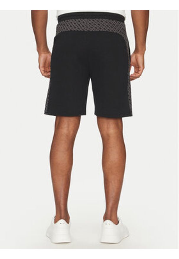 BOSS Szorty sportowe Luke 50540525 Czarny Regular Fit. Kolor: czarny. Materiał: bawełna. Styl: sportowy