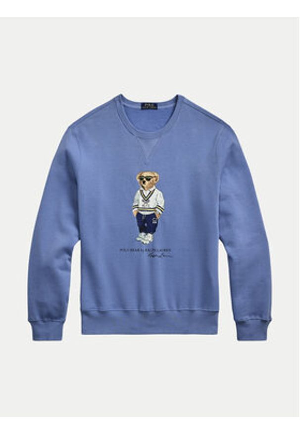 Polo Ralph Lauren Bluza 710973145001 Niebieski Relaxed Fit. Typ kołnierza: polo. Kolor: niebieski. Materiał: bawełna