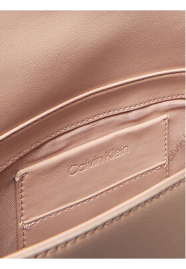 Calvin Klein Torebka Ck Hw Crossbody Saddle Bag K60K613236 Różowy. Kolor: różowy. Materiał: skórzane