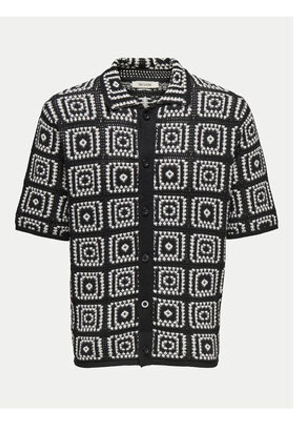 Only & Sons Koszula Bart 22033329 Czarny Relaxed Fit. Kolor: czarny. Materiał: bawełna