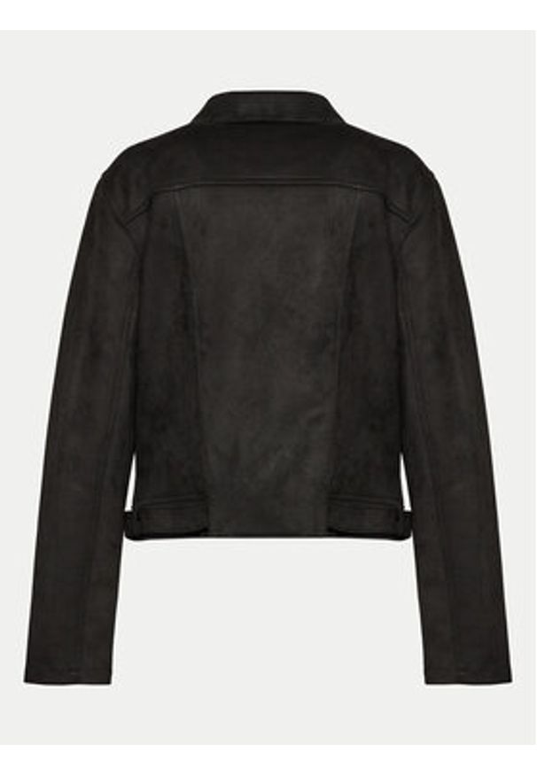 Vero Moda Curve Kurtka z imitacji skóry Jose 10308583 Czarny Slim Fit. Kolor: czarny. Materiał: skóra