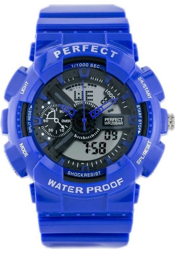 NoName - Zegarek ZEGAREK MĘSKI PERFECT SHOCK (zp219e) - blue